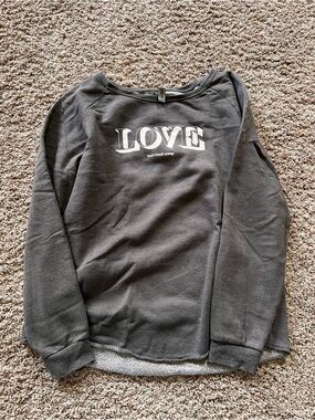 Burn Boot Camp LOVE Graphic Sweatshirt in Black